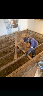 We strip and remove any old wooden floors and replacing with concrete floors