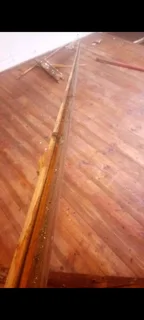 110mm wide reclaimed Oregon pine flooring planks for sale in perfect condition