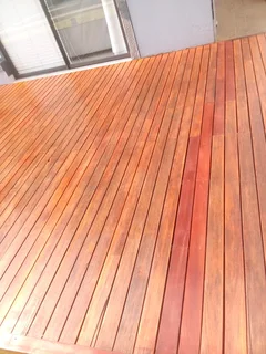 Wooden and composite deck floors