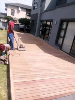 Wooden and composite deck floors