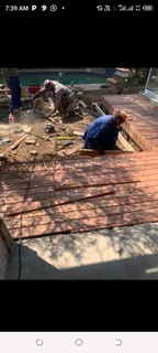 Wooden and composite deck floors