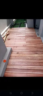 Wooden and composite deck floors