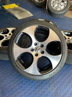 18 INCH GOLF GTI DETROIT RIMS&#43;TYRES