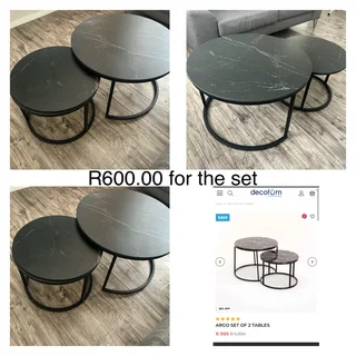 Argo Stone Table Decofurn ( 2 piece )