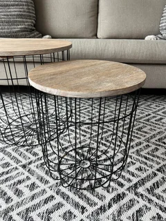 Nested Side Tables (Set of 2) Iron Wrought