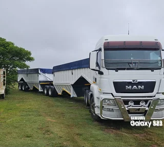 2018 MAN TGS 27-480 with 2011 Afrit Bottom Dumper