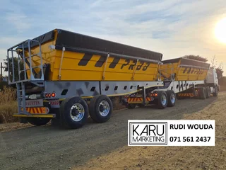 New 2026 PRBB 50m³ Grain lightweight side tipper