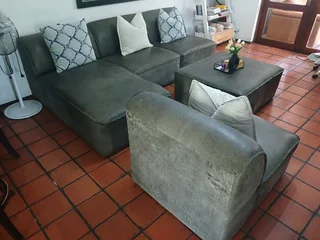 Coricraft Congo genuine leather modular lounge suite