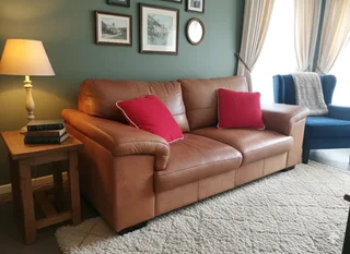 Coricraft Breen genuine leather couch