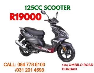 SCOOTER 125CC    SPECIAL  XXX MOTOCYCLE  [ 104 UMBILO ROAD DURBAN
