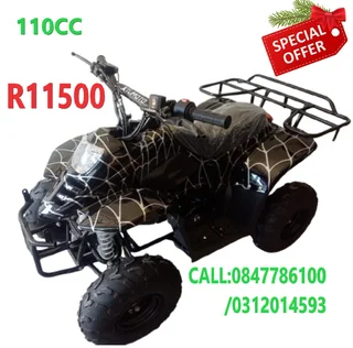 Quad Bike 110cc  [   Special Xxx Motocycle [ We Open  Sunday  104 Umbilo  Rd Durban