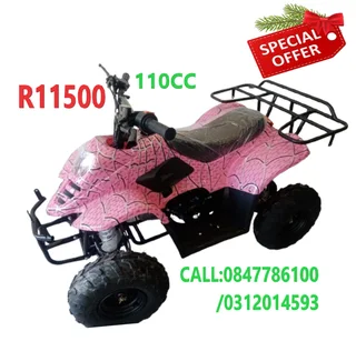 QUAD BIKE 110 CC  {   SPECIAL R11500  }    WE ARE OPEN  TO  DAY   //