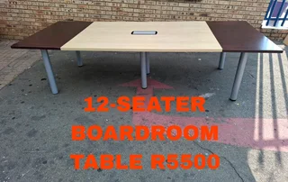 12-seater Boardroom Table.