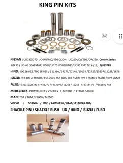 TRUCK AND BUS SUSPENSION PARTS