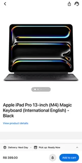 Apple iPad Pro 13 inch M4 2025 Magic Keyboard Black, Brand new condition
