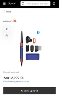 Dyson Airwrap ID Curly+Coily Vinca Blue/Topaz, Brand new sealed