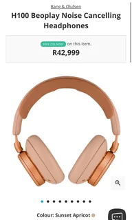 Bang and Olufsen Noise Cancelling Headphones Sunset Apricot, Brand new sealed