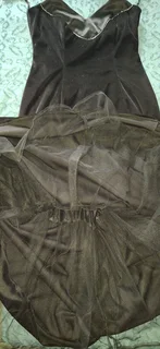 Evening formal black dress