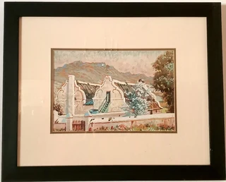 Sydney Carter gouache on board