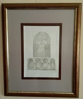 Orignal artwork - Hoyle Woodcut.