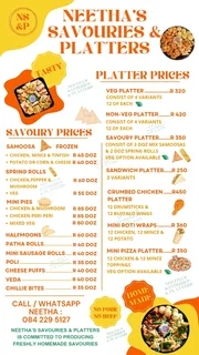 Neetha&#39;s Savouries &amp; Platters