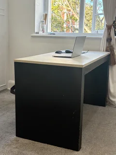 Desk with solid marble top