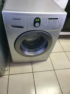 Silver Samsung ecco bubble washing machine