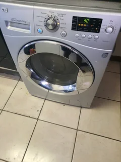 8kgs/4kgs Silver LG direct drive washer and dryer combo machine