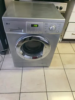 8kgs Silver LG front loader washing machine