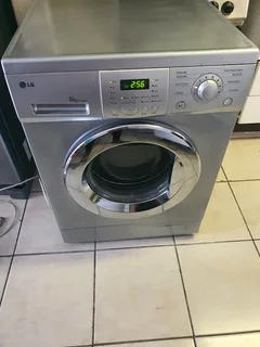 8kgs Silver LG front loader washing machine