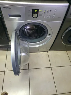 8kgs Silver Samsung diamond drum front loader washing machine