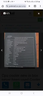 Cpu cooler new in box never been used and no longer required It is a Cooler Master Hyper RR-T4