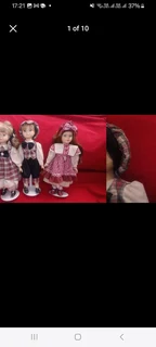 Porcelain Dolls 3 Large this includes a set of twins boy and girl from the USA in 1970&#39;s