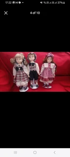 Porcelain Dolls 3 Large this includes a set of twins boy and girl from the USA in 1970&#39;s