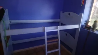 Loft Bed with Ladder and play area at the underneath