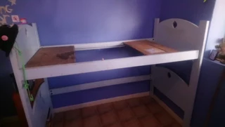 Loft Bed with Ladder and play area at the underneath