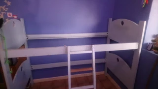 Loft Bed with Ladder and play area at the underneath
