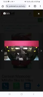 Carseat Maxicosi Milofix 0kg to 18kg Forward and Rear Facing