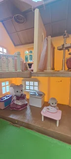 Sylvanian doll house and accessories