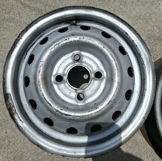 2× 13 Inch 4×100 Steel Rims For Sale R250 EACH!