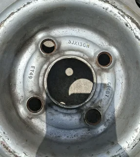 2× 13 Inch 4×100 Steel Rims For Sale R250 EACH!