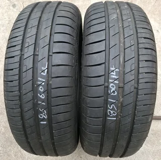 Luck!!! 2× 185 60 14 Inch Goodyear Efficient Grip Tyres For Sale R1400 Both Fitted And Balanced!!