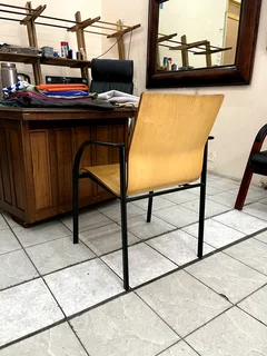 Wooden pine seats (6) Outdoor Patio Set With Black Metal Frames