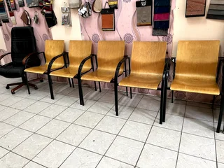 Wooden pine seats (6) Outdoor Patio Set With Black Metal Frames