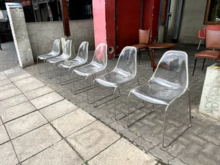 Modern Simple Transparent Chair Office or dining Chair Designer Acrylic Toyas