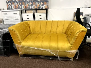 Velvet Three 3 Seater Couch ( comes with cleaning kit)