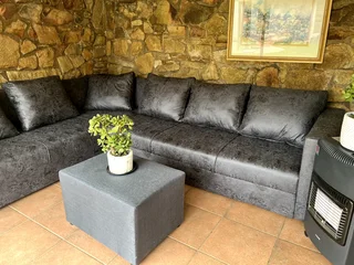 Lodge Upholstered Corner Couch
