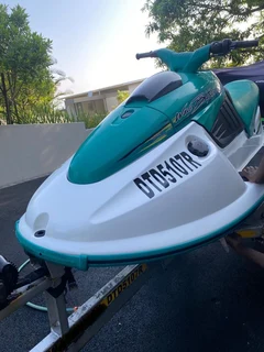 Yamaha WB760 on trailer