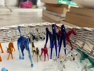 Vintage glass animals