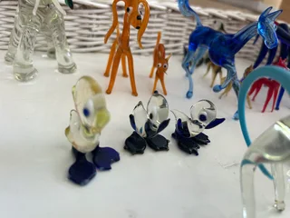 Vintage glass animals